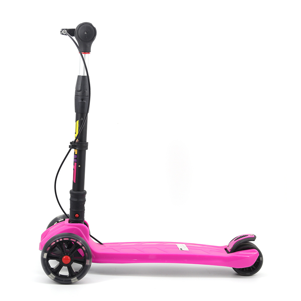 QIYI Kids Scooters 3 Wheel for Girls&Big Boys Toddlers, 4 Adjustable Height Flashing Wheels Scooter With Extra Wide Deck Safety