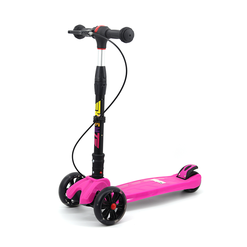 QIYI Kids Scooters 3 Wheel for Girls&Big Boys Toddlers, 4 Adjustable Height Flashing Wheels Scooter With Extra Wide Deck Safety