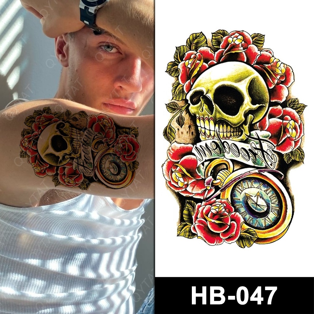 Wholesale Cool Designs Temporary Tatto/ Tatoo Horror Sticker Skeleton Tattoo