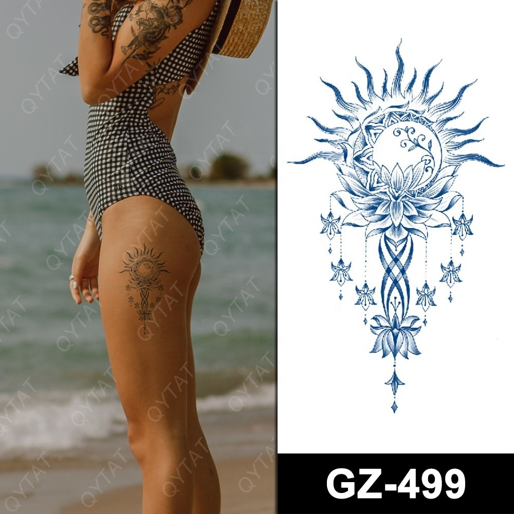 Sexy Body Art Long Lasting Temporary Waterproof Realistic Juice Based Semi Permanent Tattoo Genipa