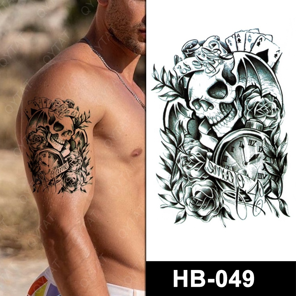 Wholesale Cool Designs Temporary Tatto/ Tatoo Horror Sticker Skeleton Tattoo