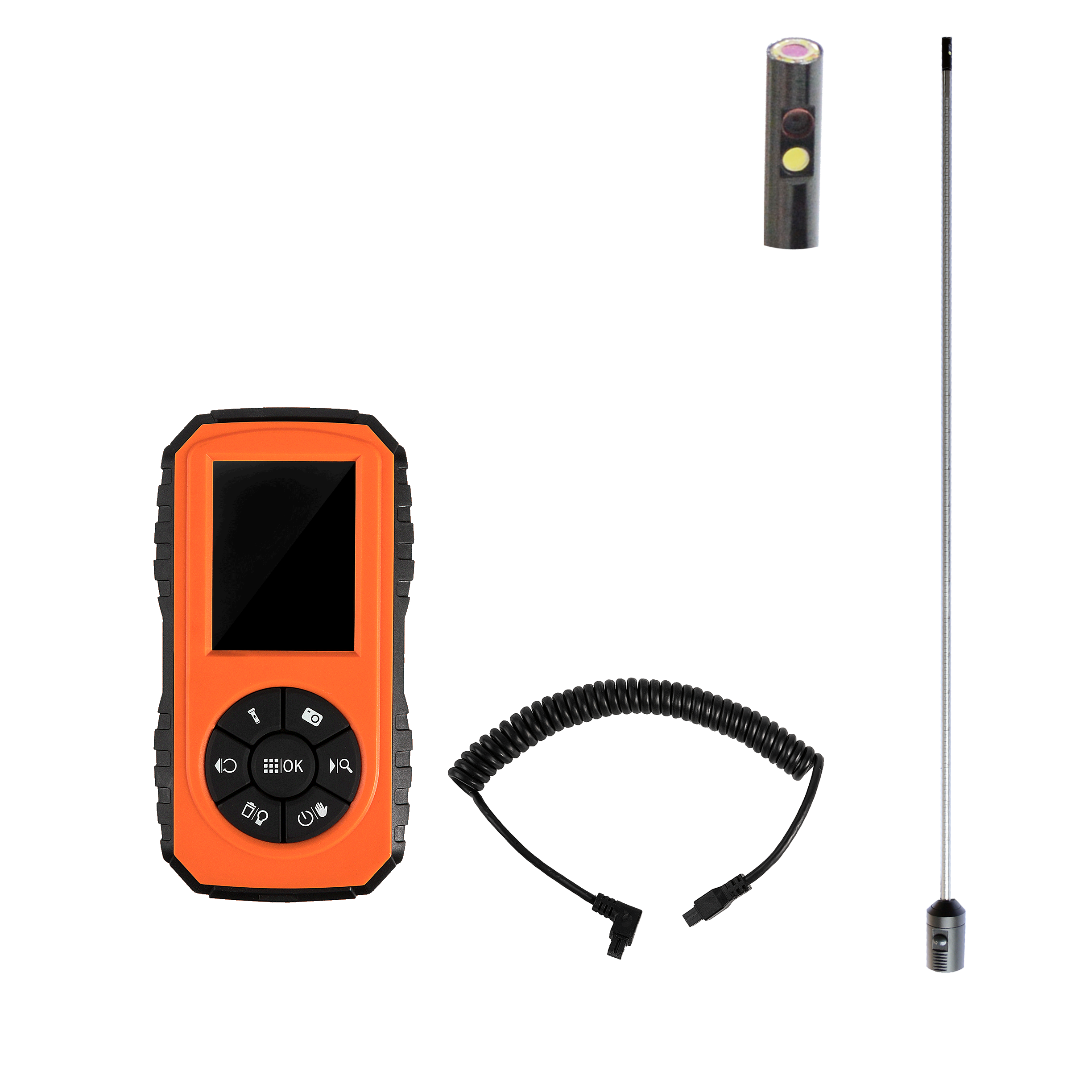 Side view rigid inspection camera with 3 inch wireless monitor with 5.5mm palmscope