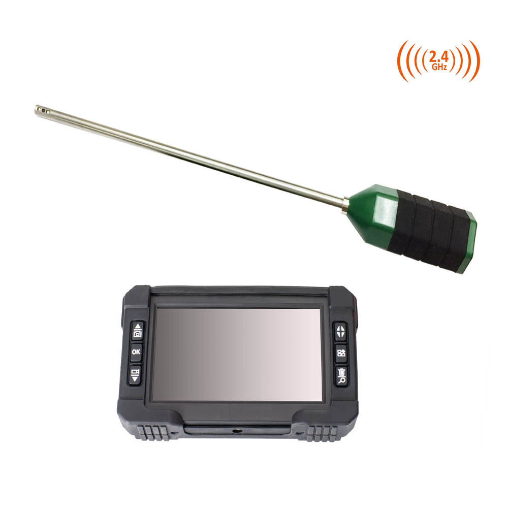 IP67 Waterproof  2.4Ghz Wireless Transmission Rigid Tube Inspection Camera For Cavity Wall