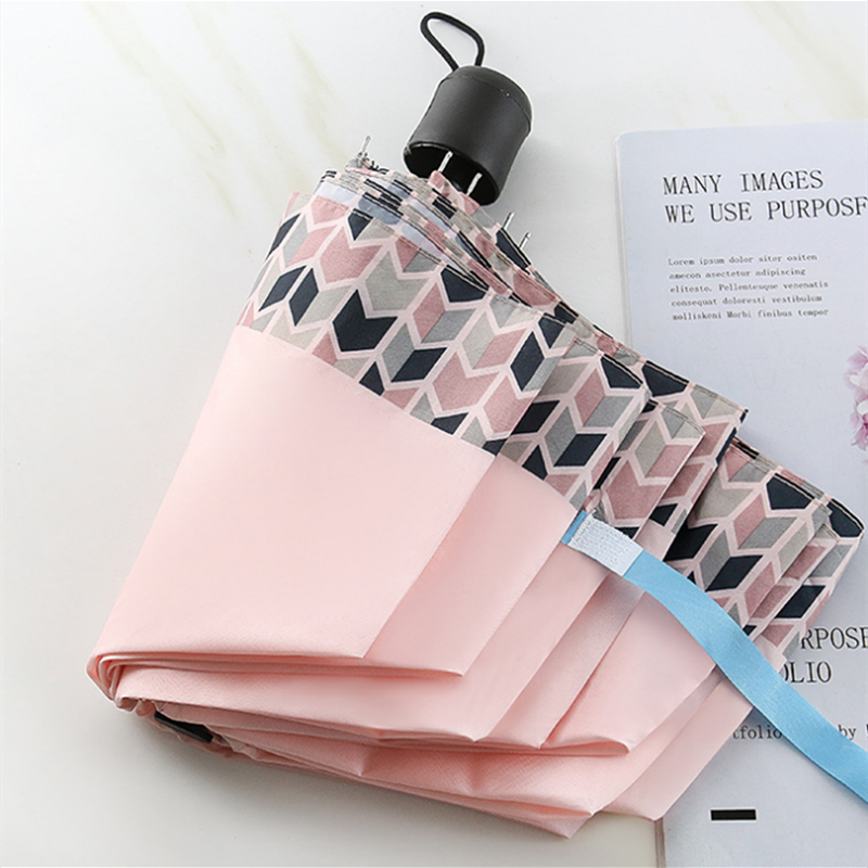 8K portable mini folding umbrella manufacturer wholesale cheap couples flower cloth color umbrellas promotional gifts umbrella