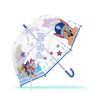 Children transparent umbrella INS color dot baby street photo umbrella glass fiber arch customized advertising LOGO umbrella