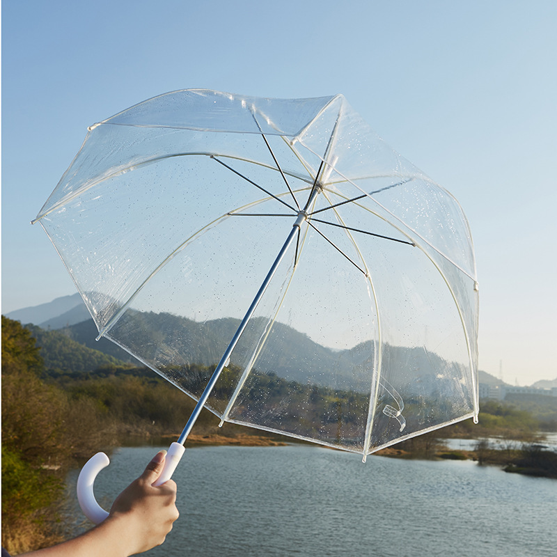 Factory Custom LOGO Apollo arch PVC transparent umbrella children adult gift mushroom umbrella