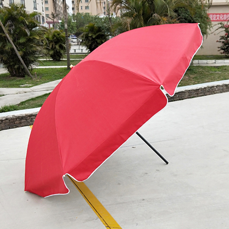 Chinese factory spot sale High quality beach umbrella can print logo blue red color outdoor sun umbrella