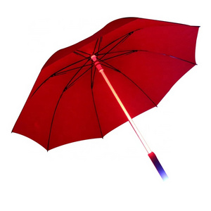 Custom Design 7 Colors Led Luminous Flashlight Umbrella For The Rain Waterproof Umbrella