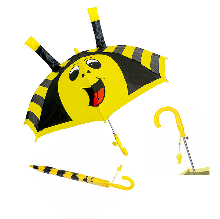 Cartoon Boys Girls Baby Parasol Children Birthday Gift Sunny Umbrella Lightweight Windproof Kids Straight Umbrella