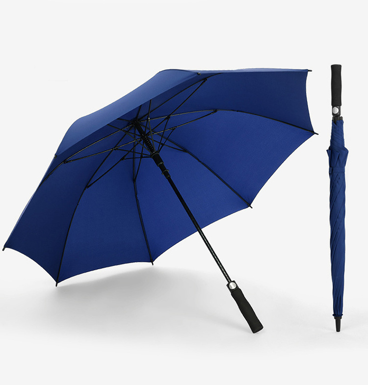 Strong Extra Large Automatic Promotional Business WindProof Golf Umbrella Custom Made High Quality Straight Umbrella