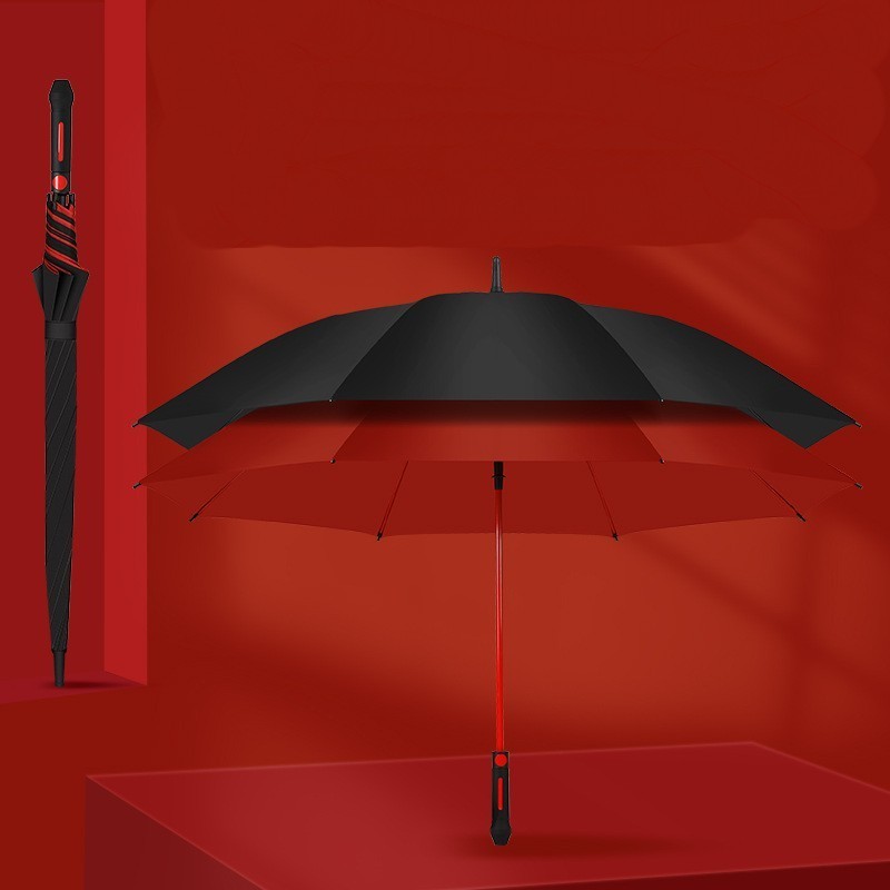 Double Layer Extra Large Oversized Golf Umbrella Heavy Big Long Auto Open Windproof Waterproof Stick Rain Umbrellas