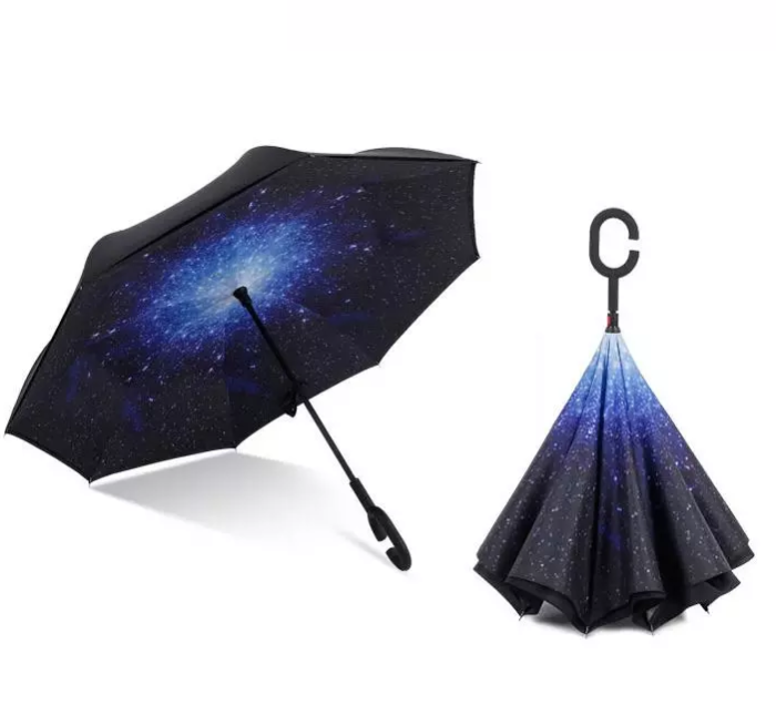 Sombrillas Straight Automatic Double Inverted Umbrella Reverse Umbrella Windproof For The Rain