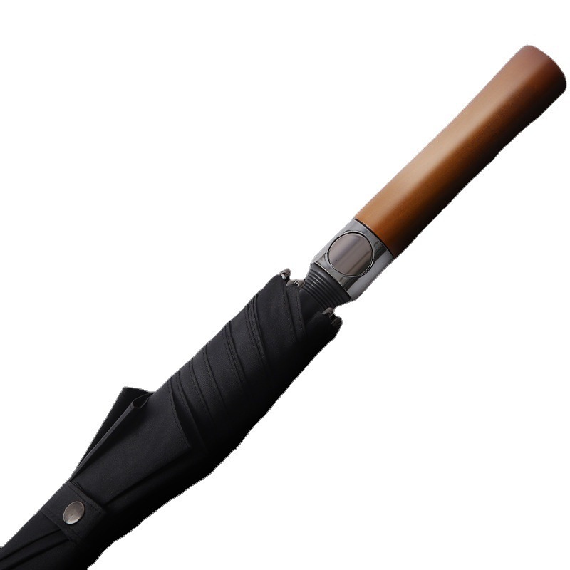 27inch 8K Wood Handle Golf Umbrella Auto Open Custom Logo Advertising Umbrella Custom Handle