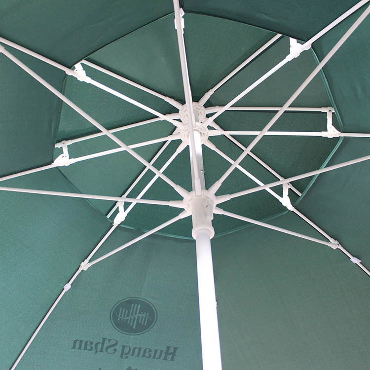 2.4m outdoor parasol Cafe courtyard parasol can be turned double elbow sunblock rain protection parasol beach umbrella wholesale