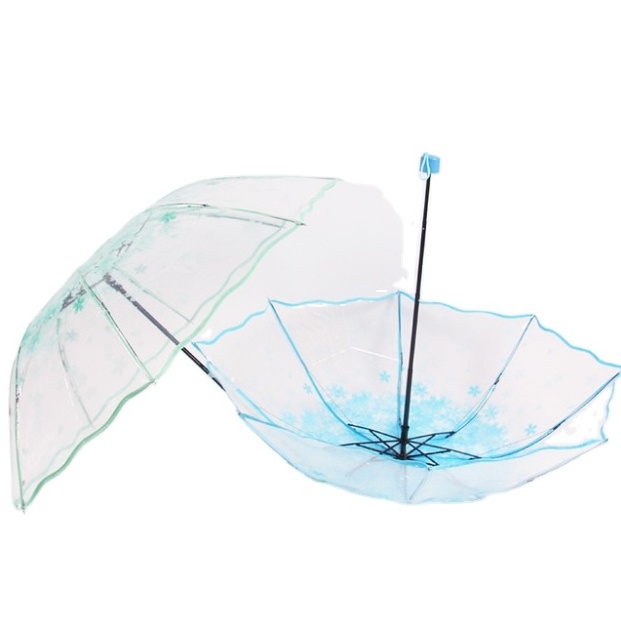 Sakura clear wedding cherry blossom ladies transparent folding umbrellas