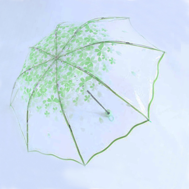 Eco-friendly poe bubble custom print clear umbrella windproof travel umbrella