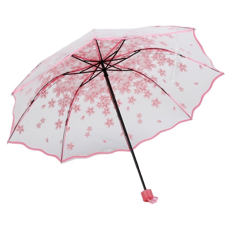 Eco-friendly poe bubble custom print clear umbrella windproof travel umbrella