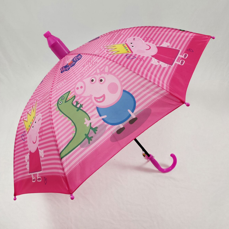 Kids Umbrella Pongee Anti Drip Cartoon Steel Plastic Polyester Digital Printing Country for Children Cute Umbrella 8K Steel