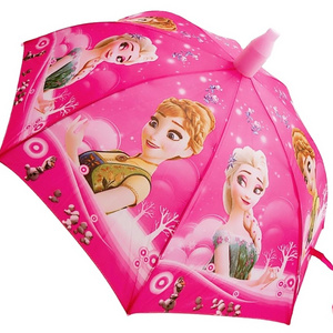 Promotional cute cartoon pattern Elsa frozen children umbrella for kids