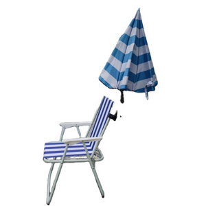 UV protection Beach chair clamp umbrella camping chair umbrella custom logo printed