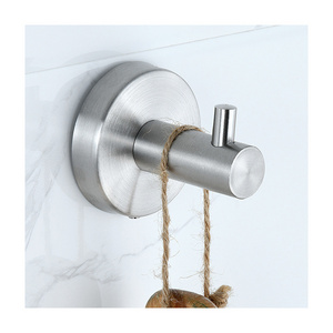 Rustproof Heavy Duty Brushed Stainless Steel Wall Hanging Coat Rack Hanger Hook Bathroom Wall Mounted