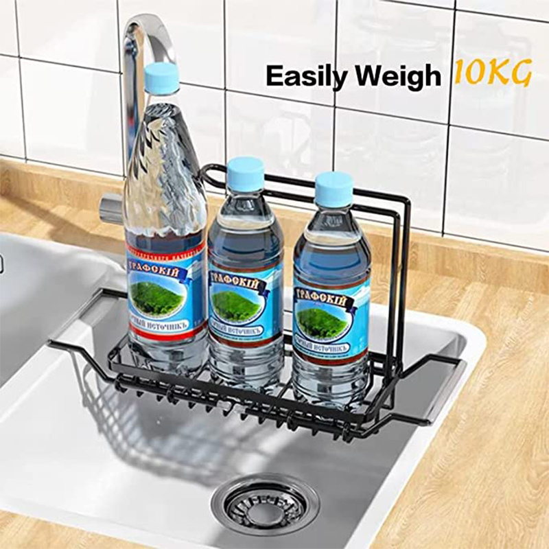 New Kitchen Bathroom Cabinet Storage Rack Under The Kitchen Sink Organizer 2 Tier Stainless Kitchen Basket Sink Caddy Organizer