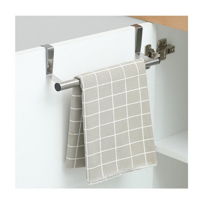 Bathroom Clothes Hanger Stainless Steel Towel Rail Over The Door Towel Rack Bar Hanger Over Kitchen Cabinet Door