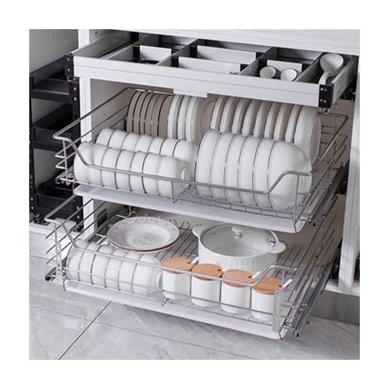 New Pull Out Spice Rack Organizer For Cabinet Organizer Clothes Bedroom Dish Rack Kitchen Cabinet Under Shelves Storage Basket