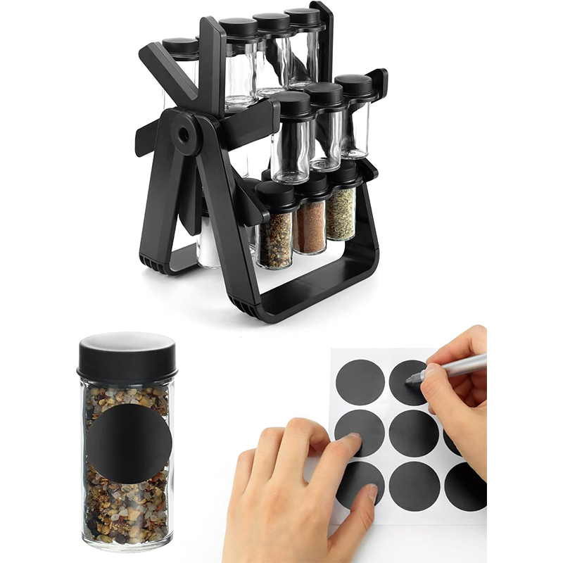 ferris wheel seasoning storage spice rack rotating ferris wheel glass spices storage organizer with spice jar set stand