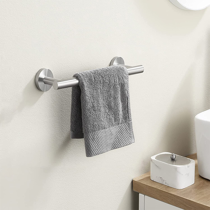 Rustproof Bathroom Single Hand Towel Bar Rail 600mm/ 24 Inch Towel Shelf Bar Or Rack For Towel Dish