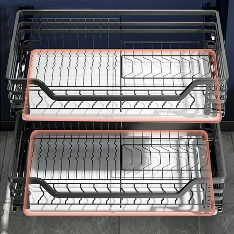 Low Price Pull Out Storage Metal Under Sink  Kitchen Cabinet Organizer Dish Rack Craft Organizer Cabinet Pull Out Storage