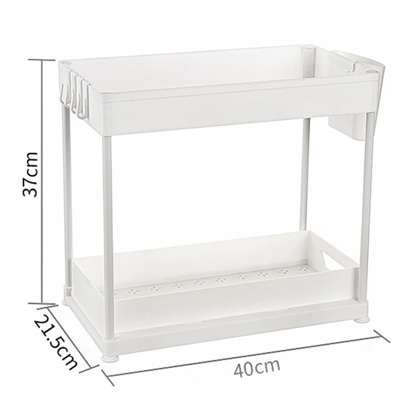 Low Moq 2-Tier Pull Out Under Sink Shelf Organizer Cabinet Organizers And Storage Under The Sink Organizer And Storage Organizer