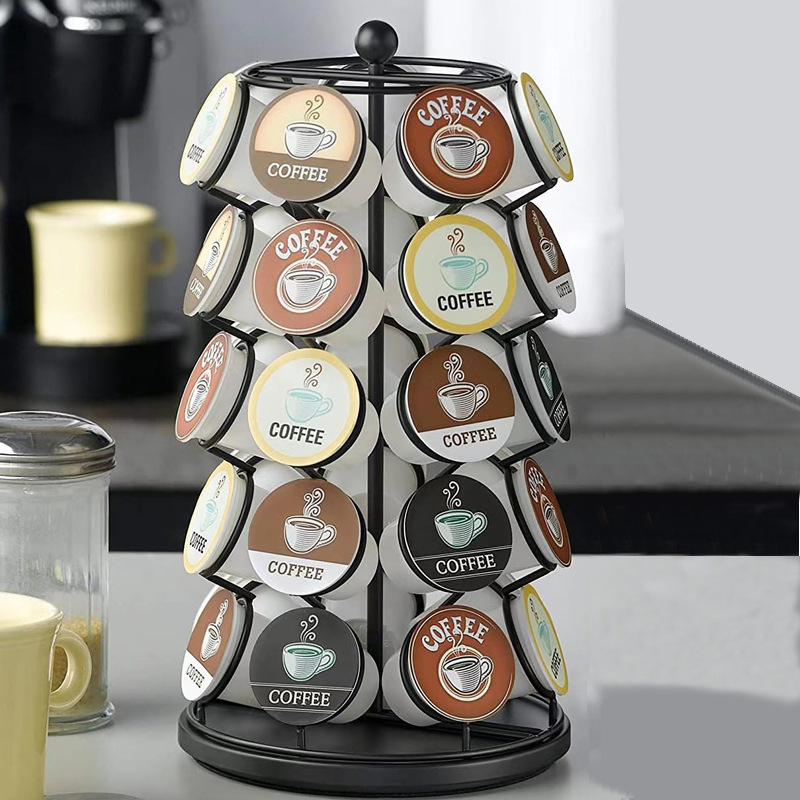 Wholesale Spin 360-Degrees Rotating K Cup Coffee Pod Capsule Organizer Holder and K-cup Kcups Organizer Holder