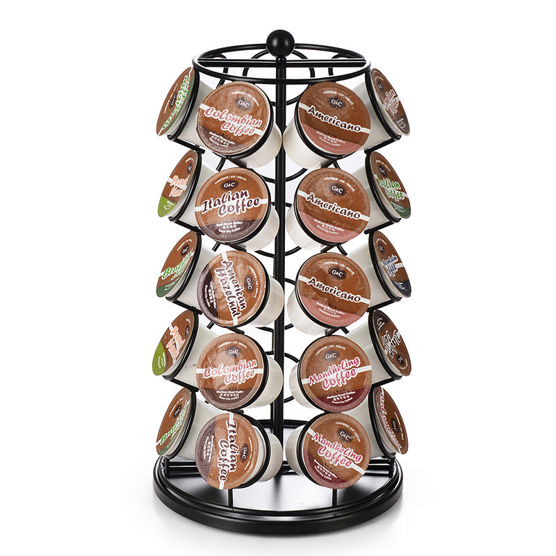 Wholesale Spin 360-Degrees Rotating K Cup Coffee Pod Capsule Organizer Holder and K-cup Kcups Organizer Holder