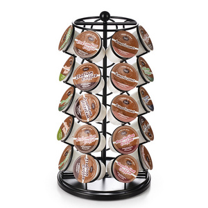 Wholesale Spin 360-Degrees Rotating K Cup Coffee Pod Capsule Organizer Holder and K-cup Kcups Organizer Holder