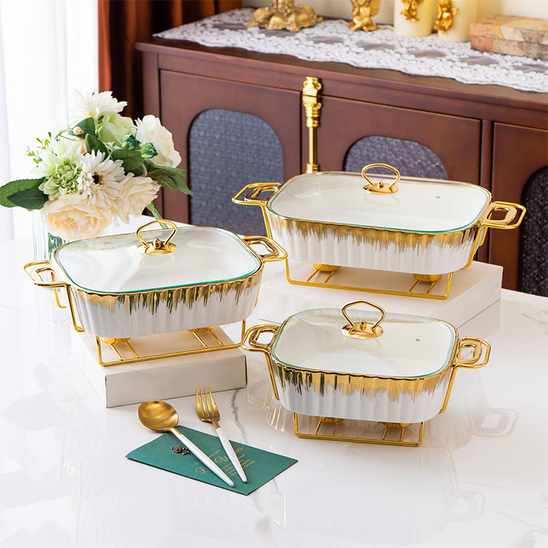 China Manufacturer Luxury Food Display Warmer Tray Candle Food Warmer Buffet