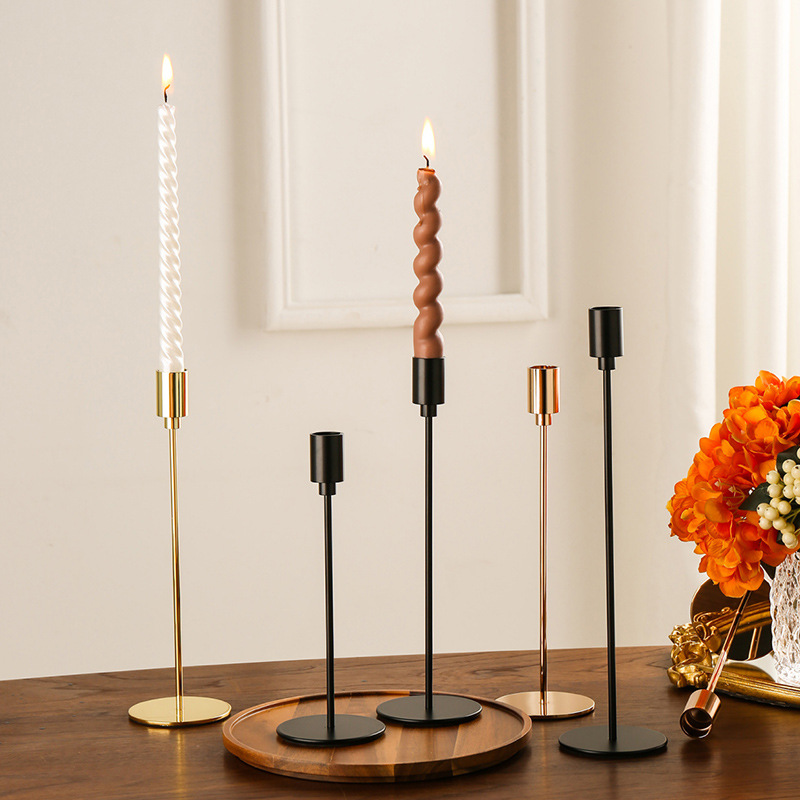 Best Selling Quality Gold Candle Sticks Holder Vintage Long Everlasting Candle Stick Stand