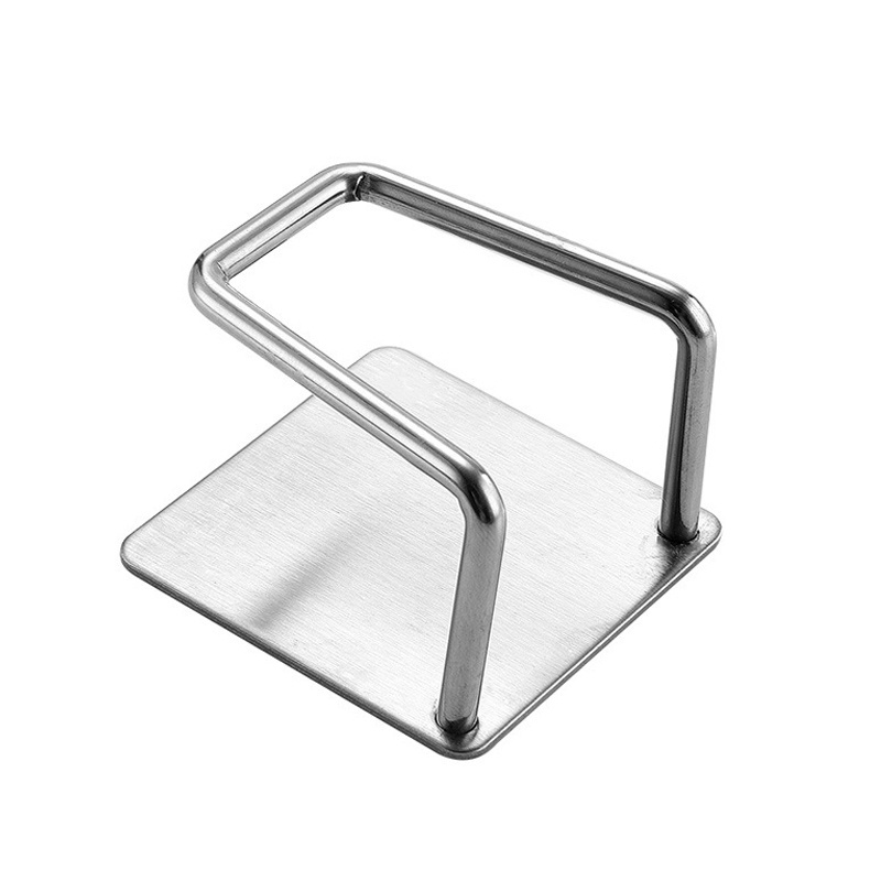 Stainless Steel Wall Mount Adhesive Kitchen Faucet Sponge Holder Sink Caddy Kitchen Accessories