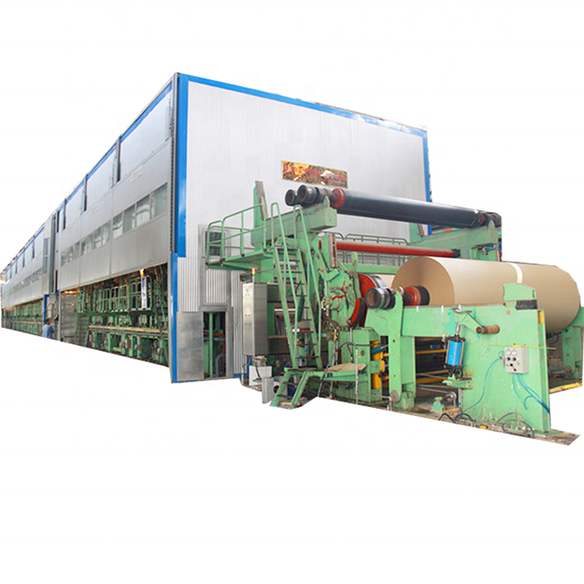 Second Hand Paper Recycling 2400mm Kraft Paper Making Machine for Cardboard Recycling Plant