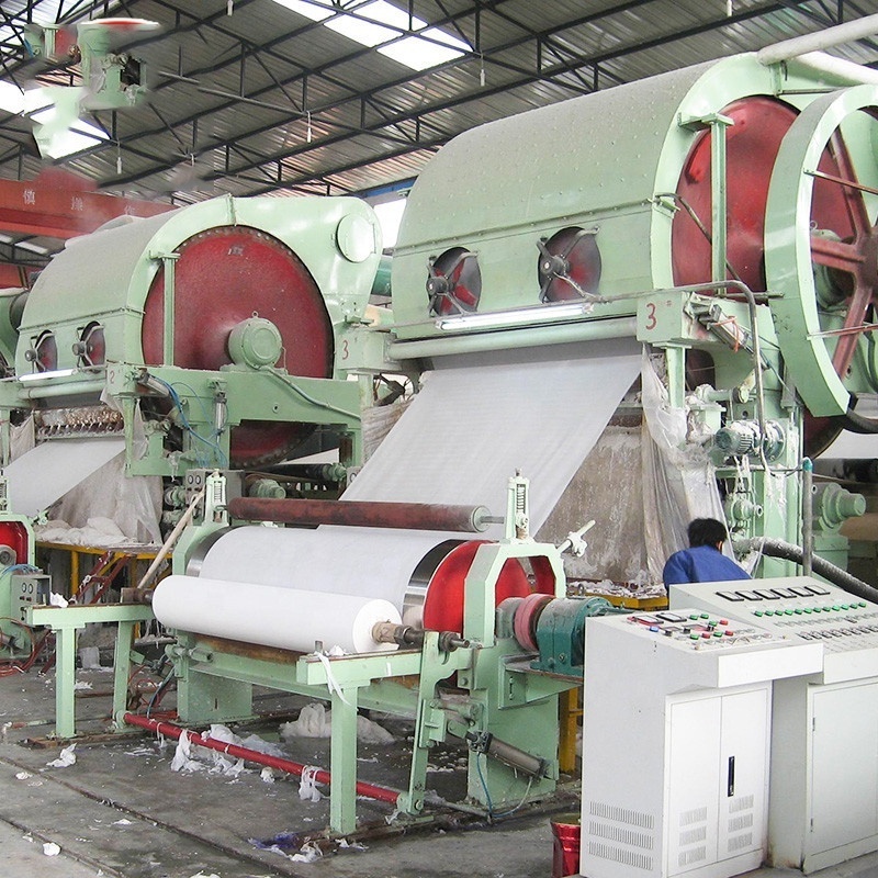 787mm Jumbo Roll 1T/D Toilet Tissue Paper Making Machine for Waste Paper Recycling Business