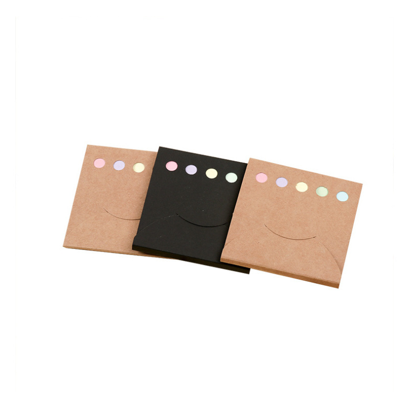 Kraft Paper Cover Colorful Self adhesive Memo Pad Sticky Note Mini Memo Sticker Paper Office School Supply New Year Gift