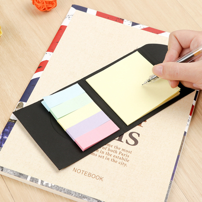 Kraft Paper Cover Colorful Self adhesive Memo Pad Sticky Note Mini Memo Sticker Paper Office School Supply New Year Gift