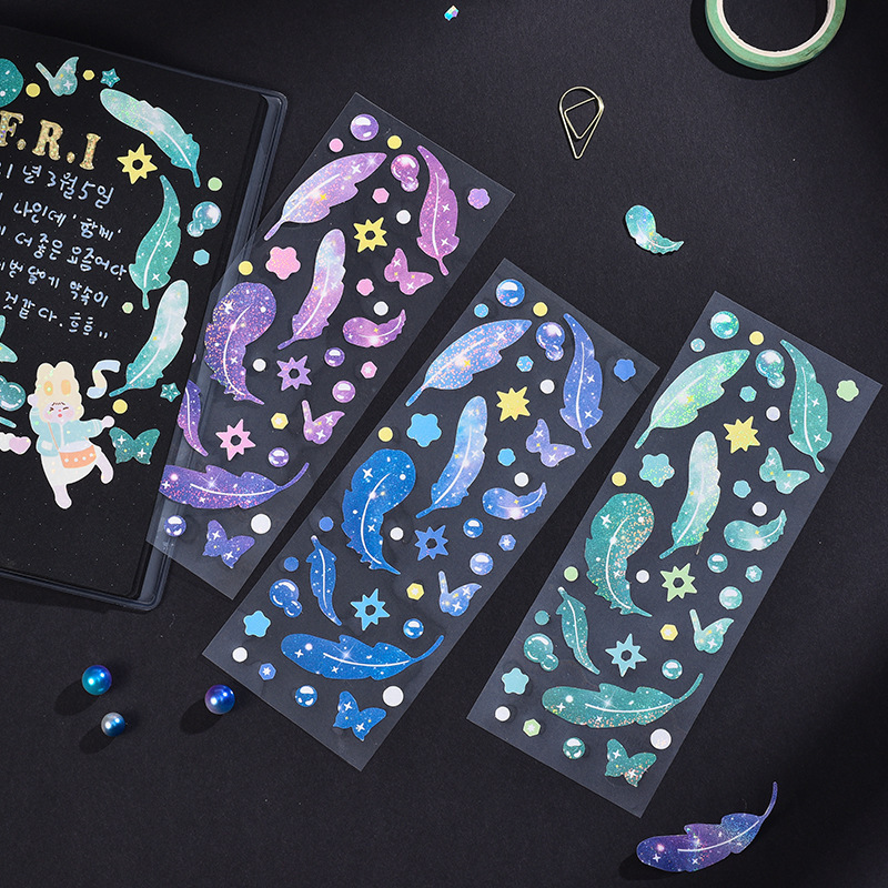 Romantic Galaxy series Stationery Decorative Sticker gift DIY Diary Stickers Scrapbooking Label Fancy PVC sticker