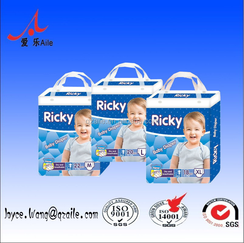 Ricky China Baby Diapers Pants Factory Oem Service China Children Panties Nappies Underwear Diaper