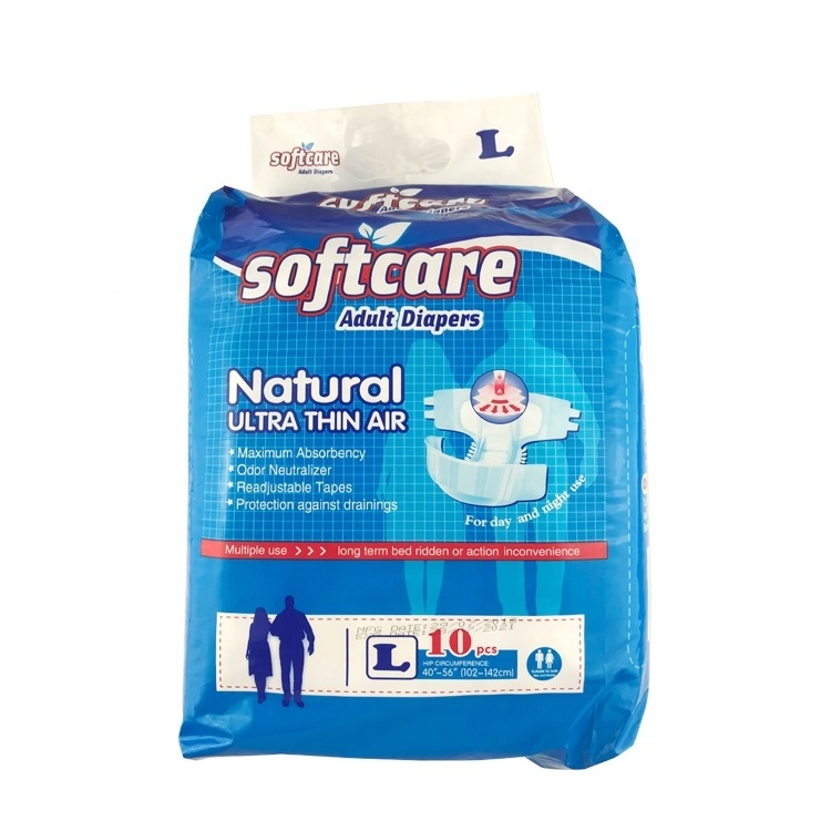 2021 Factory Price Disposable OEM Free Sample Large Size Adult Diapers In Bulk Diapers For Adult