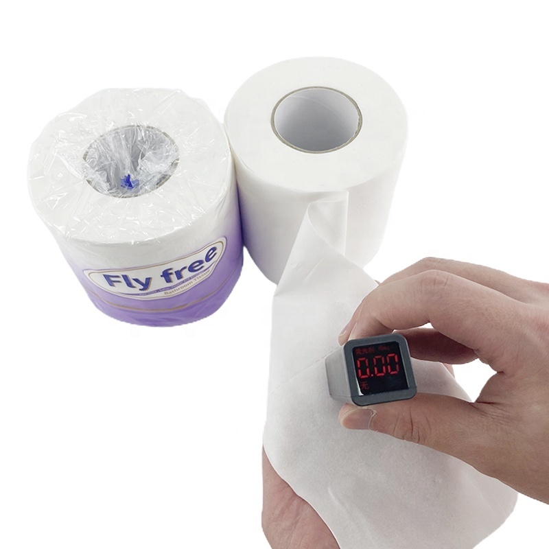 Fly Free Wood Pulp White Tissue Paper Wholesale Cheap Price Soft Bathroom Toilet Paper Roll