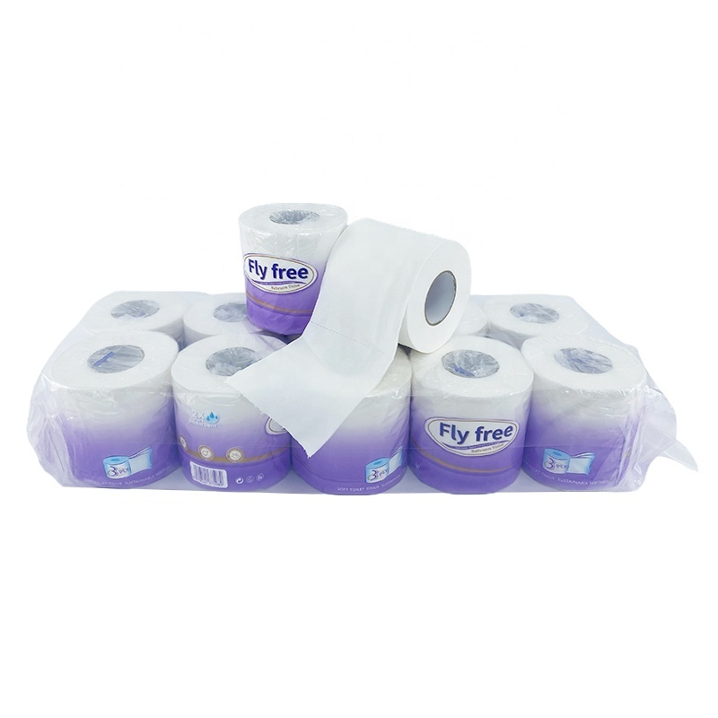 Wholesale Toilet Paper Supplier High Quality Embossed Super Soft Unbleached Toilet Tissue Roll