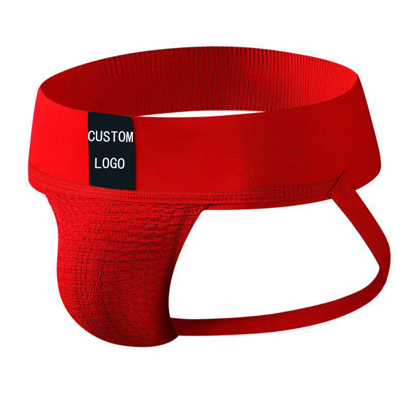 Gay Big Jockstrap Underwear Fashion Width Waistband Men G-string Thongs High Elastic Sexy Breathable Mens Boxer Underwear Adults