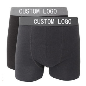 Custom Personality European Mens Underwear Casual Printing Logo Men Boxer Briefs Underpants