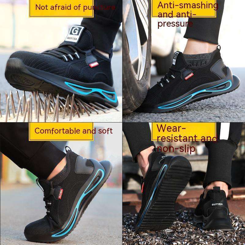 2024 Breathable Safety Boots Composite Hiking Shoes Steel Toe Shoes Stock For Men Casual Safety Shoes For Woodland Protection